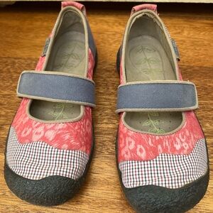 KEEN patchwork Mary Jane sandals 7.5 cottage core boho outdoors